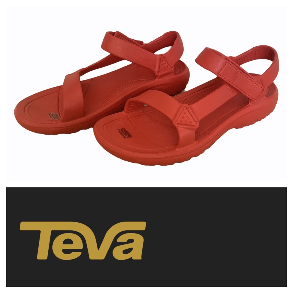 Teva Hurricane Drift Eclipse Red Sandals (11)